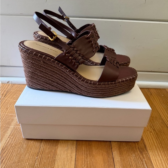 Veronica Beard Chocolate Platform Sandals - Picture 3 of 6